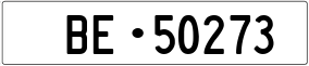 Trailer License Plate